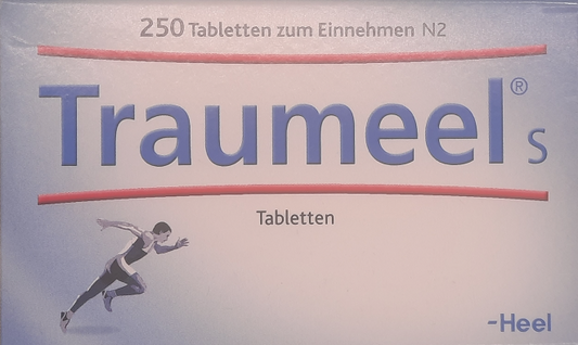 A supplement container of Traumeel S Tablets 250 by Heel