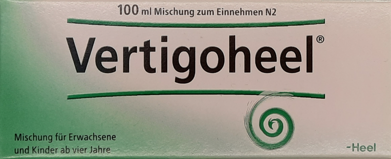 A supplement container of Vertigoheel Drops by Heel