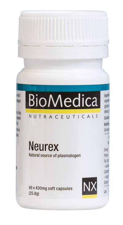 A supplement container of Neurex 60 Capsules by Bio-Medica
