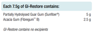 Supplement facts for GI Restore
