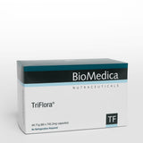 A supplement container of TriFlora 60 Capsules by Bio-Medica