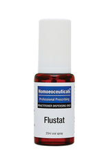 A supplement container of Flustat Spray 20ml by BioMedica Homoeoceuticals