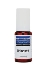 A supplement container of Rhinostat Spray 20ml by BioMedica Homoeoceuticals