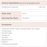 Ingredients: Glutathione (reduced)