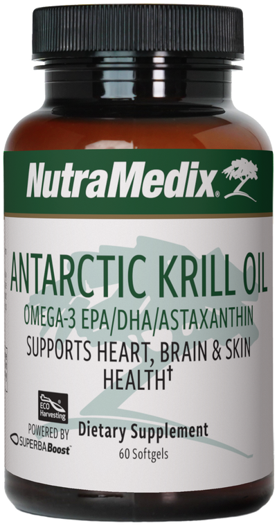 A supplement container of Krill Oil by NutraMedix