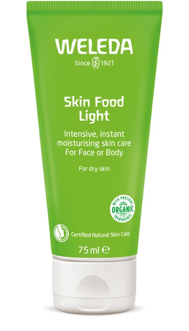 A supplement container of Skin Food Light 75mL by Weleda