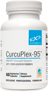 A supplement container of CurcuPlex-95™ 60 Capsules by Xymogen