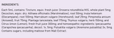 Supplement facts for Cough Elixir listing ingredients including Althaea officinalis, Citrus limon, Citrus limon oleum, Elecampane (Inula Helenium), Eriocitrin