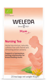 A supplement container of Nursing Tea by Weleda