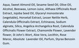 Supplement facts for Nipple Care Cream listing ingredients including Aloe Vera, Althaea officinalis, Angelica sinensis, Beeswax, Calendula Extract