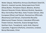Supplement facts for Skin Food Nourishing Day Cream listing ingredients including Acacia, Althaea officinalis, Betaine HCI, Calendula Extract, Caprylic acid