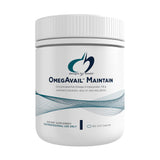 A supplement container of OmegAvail Maintain 180 caps by Designs for Health