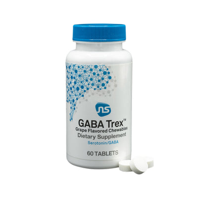 A supplement container of GABA Trex by NeuroScience