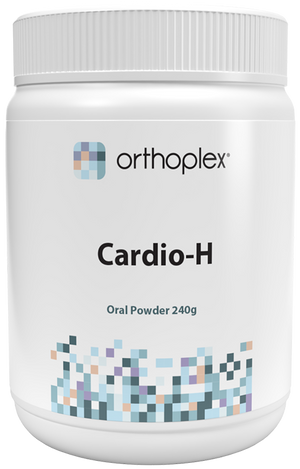 A supplement container of Cardio-H 240g by Orthoplex