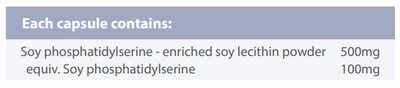 Supplement facts for Phospholipid Complex