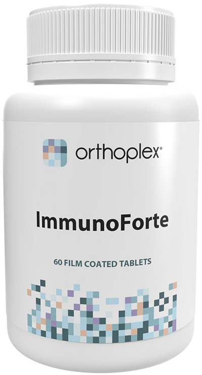 A supplement container of ImmunoForte 60T by Orthoplex