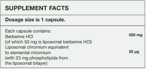 Supplement facts for Berberine Complex