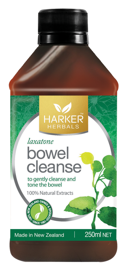 A supplement container of Bowel Cleanse by Harker Herbals
