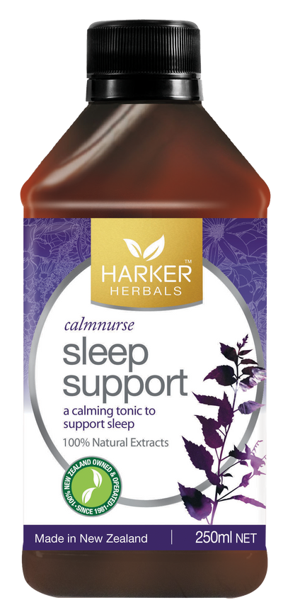 A supplement container of Sleep Support by Harker Herbals