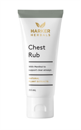 A supplement container of Chest Rub 30ml by Harker Herbals