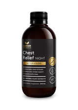 A supplement container of Chest Relief (Night) 200ml by Harker Herbals