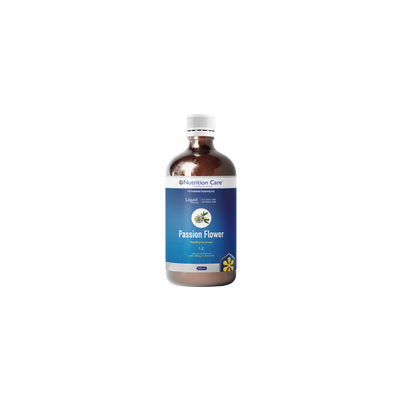 A supplement container of Passion Flower 1:2 - 500ml by Nutrition Care