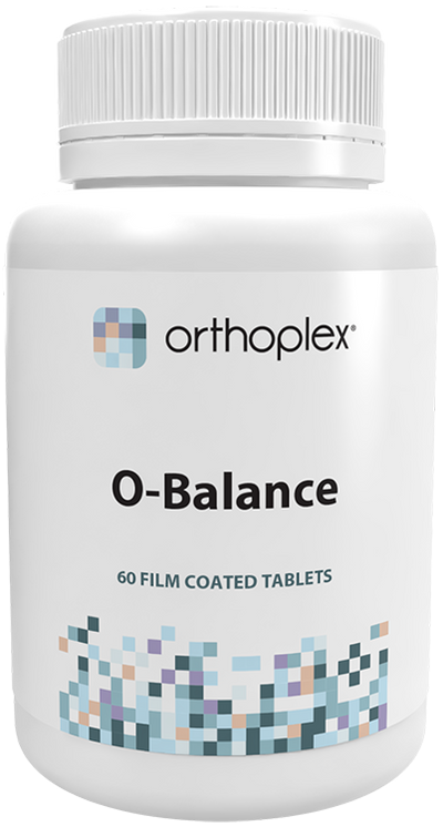 A supplement container of O Balance 60t by Orthoplex