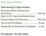 Supplement facts for BePure Calm Now