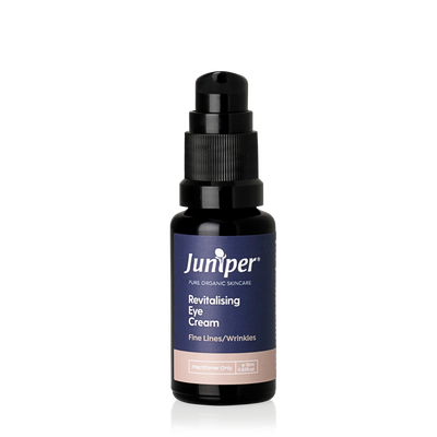 A supplement container of Revitalising Eye Cream 15ml by Juniper