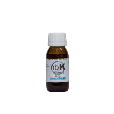 A supplement container of hbK (Kidney) 50ml by Homeobotanicals