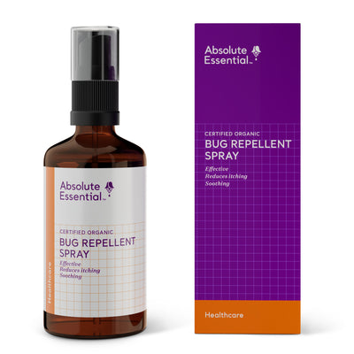 A supplement container of Bug Repellent Spray 100ml by Absolute Essential