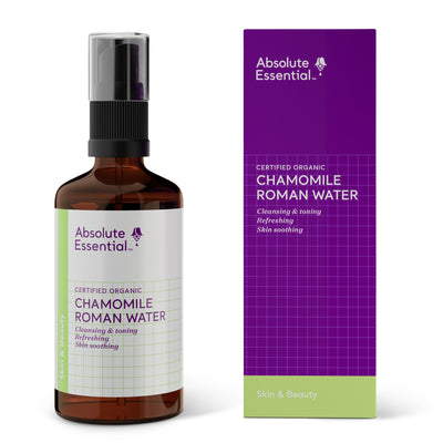 A supplement container of Chamomile Roman Water 100ml by Absolute Essential