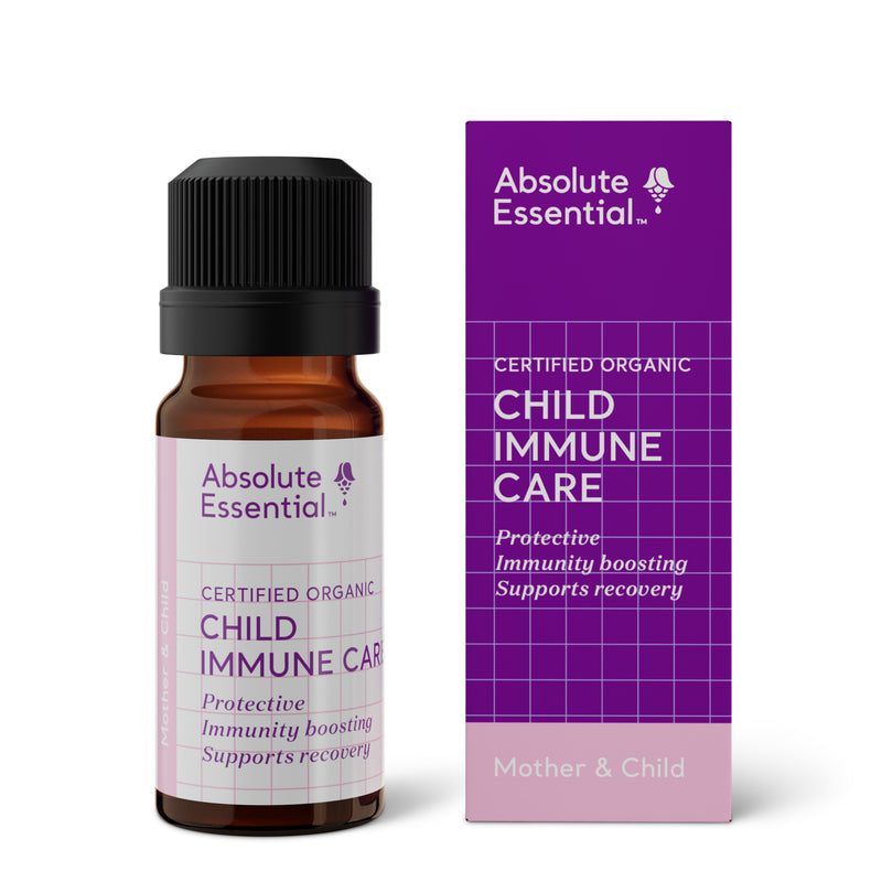 A supplement container of Child Immune Care 10ml by Absolute Essential