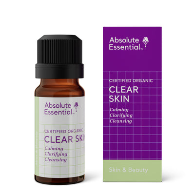 A supplement container of Clear Skin 10ml by Absolute Essential