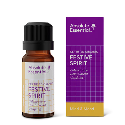 A supplement container of Festive Spirit 10ml by Absolute Essential