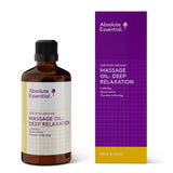 A supplement container of Massage Oil: Deep Relaxation by Absolute Essential
