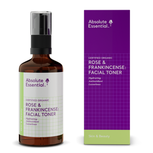 A supplement container of Rose & Frankincense: Facial Toner 100ml by Absolute Essential