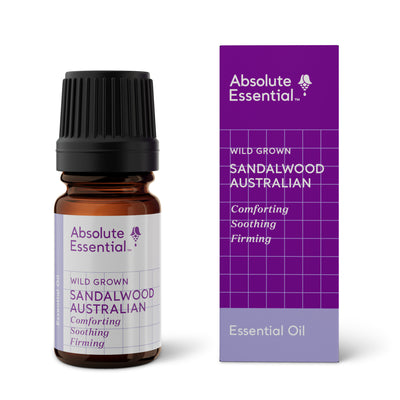 A supplement container of Sandalwood Australian 5ml by Absolute Essential