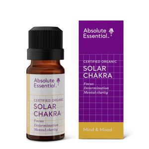 A supplement container of Solar Chakra 10ml by Absolute Essential