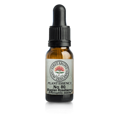 A supplement container of No. 80 - Raglan Roseberry (Clarity) 10ml by First Light Flower Essences
