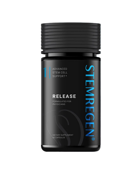 A supplement container of Release by Stemregen (Retail)