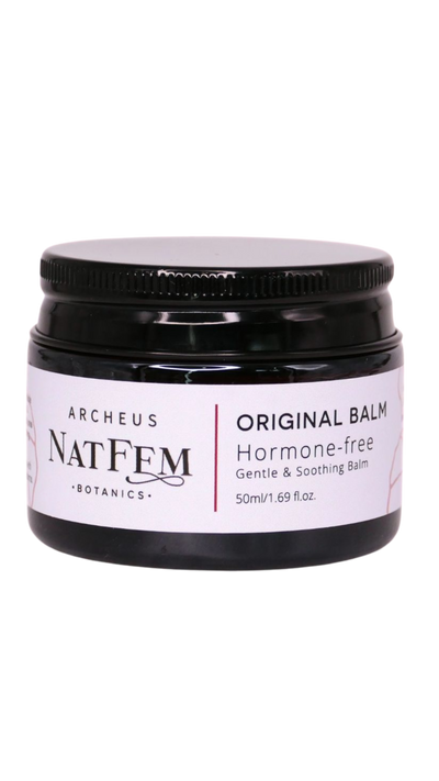 A supplement container of Original Vaginal & Body Balm by Archeus NatFem Botanics