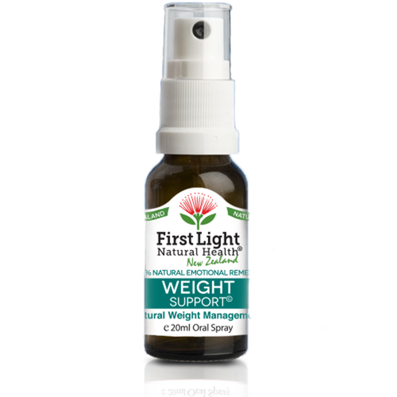A supplement container of Weight Support (Natural Weight Management) 20ml by First Light Natural Health