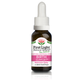 A supplement container of Birth Support (Welcome Baby) 20ml by First Light Natural Health