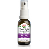 A supplement container of Sleep Support (Sweet Dreams) 20ml by First Light Natural Health