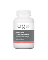 A supplement container of N-Acetyl Glucosamine (NAG) by Allergy Research Group