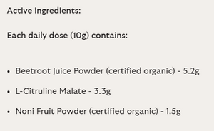 Supplement facts for NITRO™