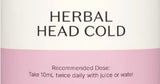 Supplement facts for Herbal Head Cold
