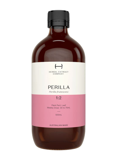 A supplement container of Perilla 1:2 by Herbal Extract Company