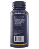 Supplement facts for Ashwaganda - 90caps listing ingredients including Ashwagandha
